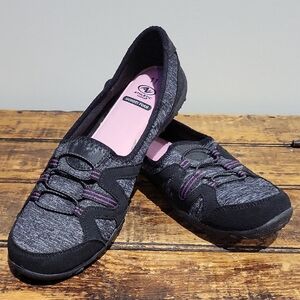 Athletic Works Women's Black and Purple Athletic Shoes
